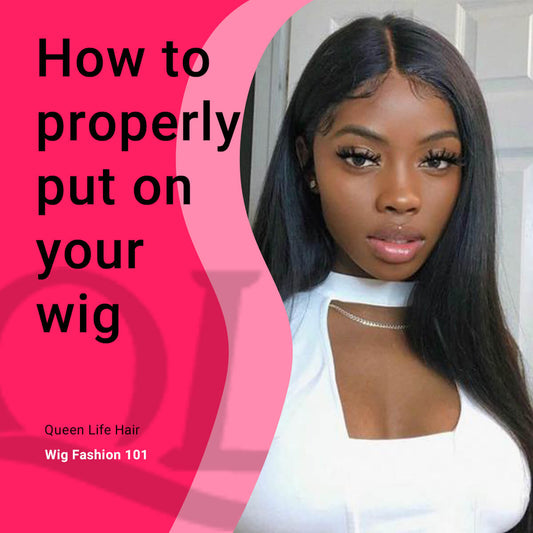 How to put on and style a human hair wig?