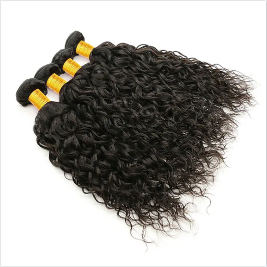 Queen Life hair 9A 4 Bundles Water Wave Brazilian Human Hair