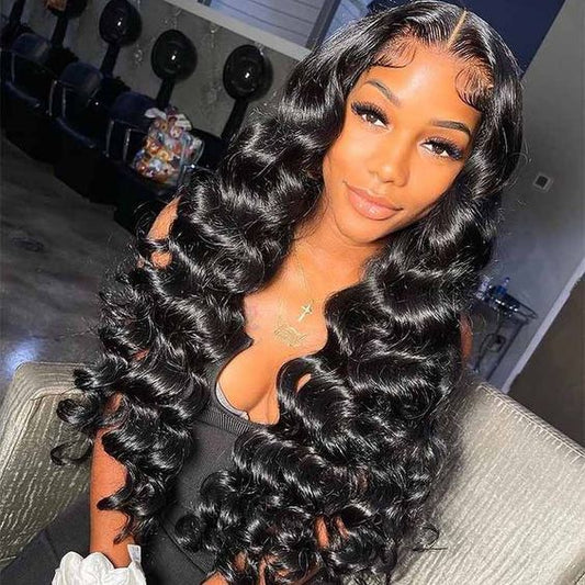 Queen Life hair 13x6 Lace Wig Transparent Lace Loose Deep Density 150% 180％