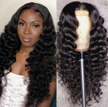 Queen Life hair 13x6 Lace Wig Transparent Lace Loose Deep Density 150% 180％