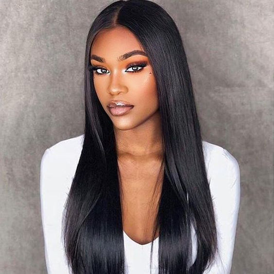 Queen Life hair 13x6 Lace Wig Density 150% 180％ Straight Wave Wig Transparent Lace For Black Women
