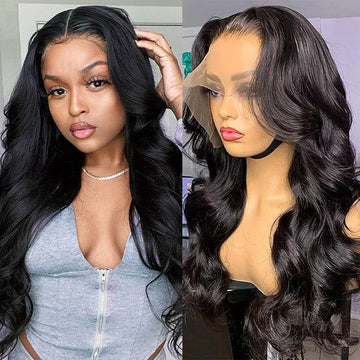 Queen Life hair 13x4 13x6 Body Wave HD Human Hair 180 Density Lace Frontal Wigs