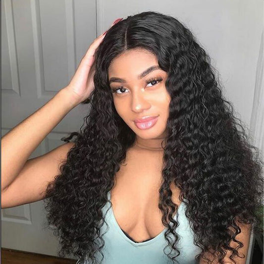 Queen Life Hair 13x4 Lace Front Wigs Water Wave Transparent Swiss Lace Malaysian Virgin Glueless Density 150% 180%