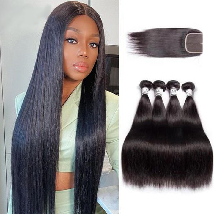 Straight Hair With Closure