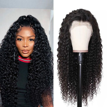 Queen Life hair 360 Curly Lace Wig Swiss Lace Density 150% Brazilian Human Hair