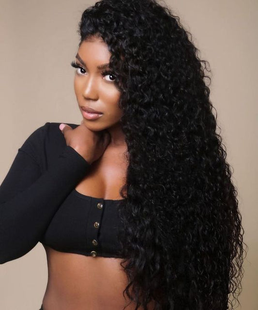 Queen Life hair 13x4 Lace Front Wigs Density150% 180% Curly Wave Hair