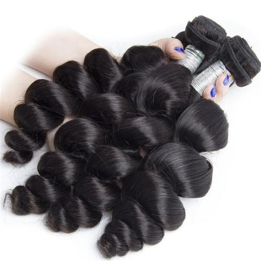 Queen Life hair 9A 4 Bundles Loose Wave Brazilian Human Hair