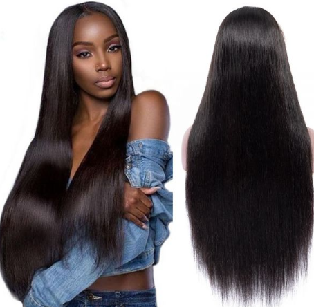 Queen Life hair Straight 360 Lace Frontal Wig 150% Density Natural Swiss Lace