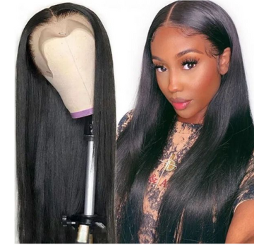 Queen Life hair Full Lace Wig Swiss Lace Density 180% Straight Wave Human Hair