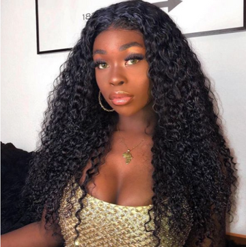 Queen Life hair T Part Lace Wig HD Curly Lace Wig 13x6x1 Density 150%