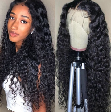 Queen Life hair T Part Lace Wig 13x6x1 Transparent HD Lace Water Wave 150% Density