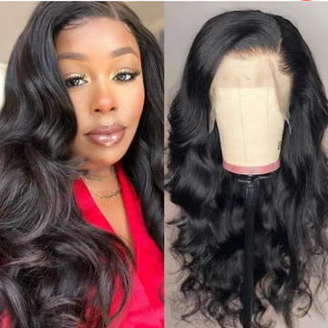 Queen Life hair 13x6 Body Lace Wig Transparent Nature Lace Density 150% 180% Brazilian hair