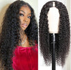 Queen Life 2x4 U Part Curly Human Hair Wig