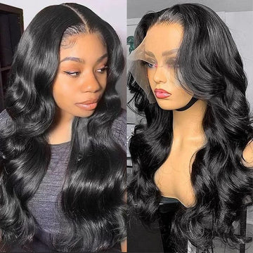 Queen Life HD Lace Wigs Body Wave 13x6 Lace Front 180% Density Real Human Hair Wigs