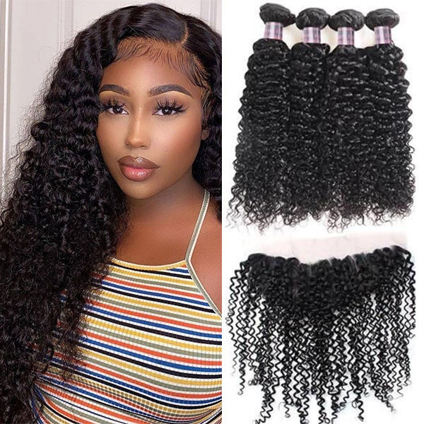 4 Bundles With Frontal