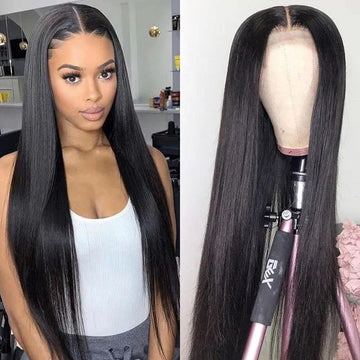 Full Frontal Straight/Body Wave Natural Black Virgin Human Hair Wig