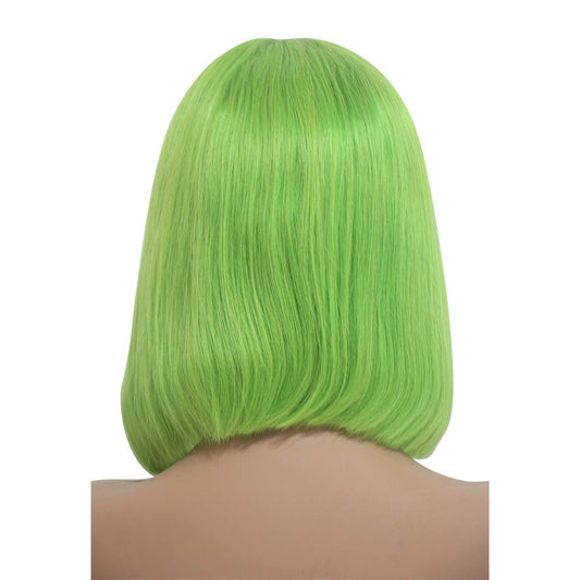Light Green 13x4 Front Lace Human Hair Bob Wig 200 Density