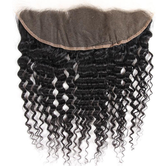 Queen Life hair 10A 4 Bundles with Lace Frontal Water Wave Brazilian Human Hair